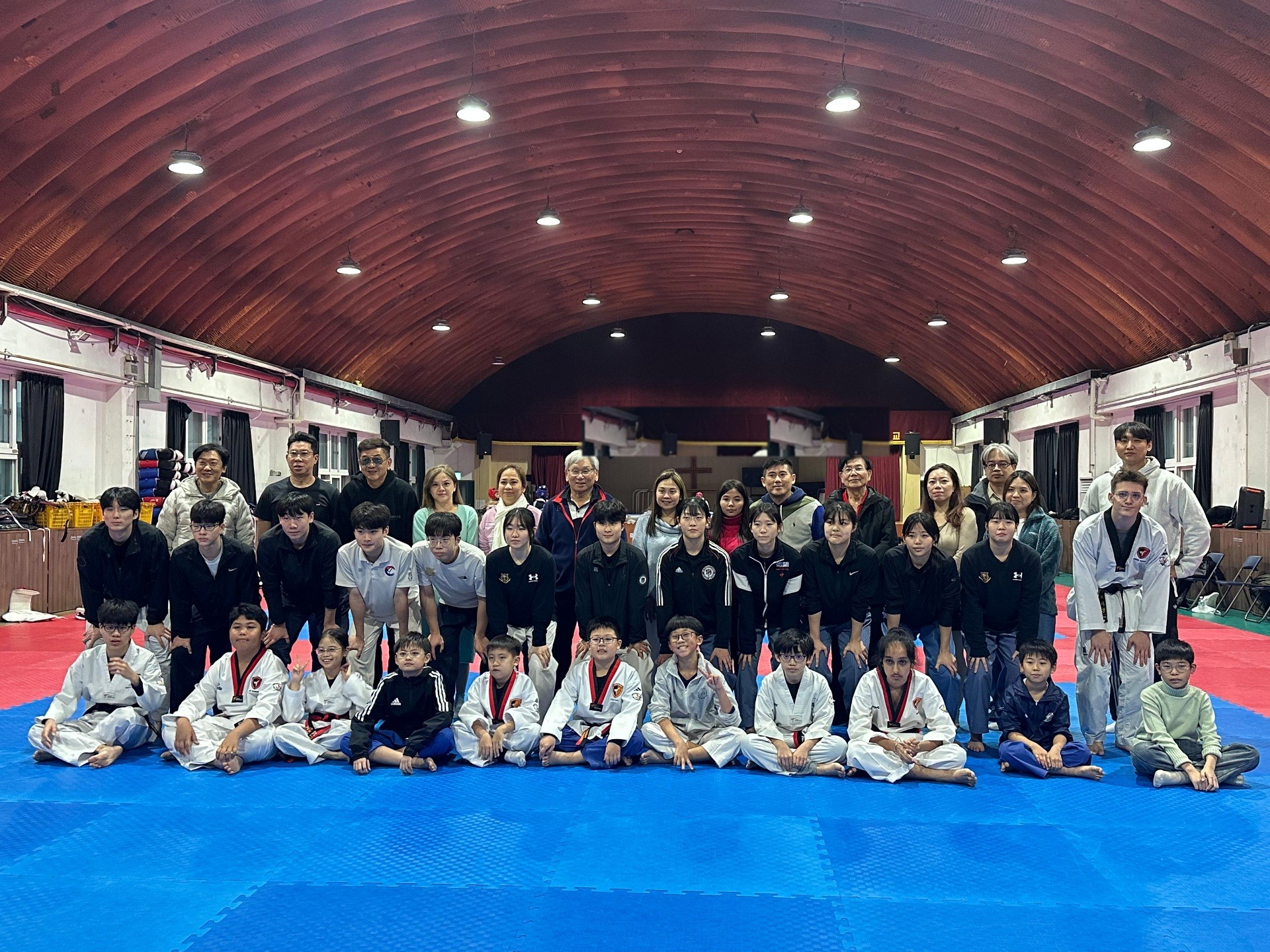 Competition team in action